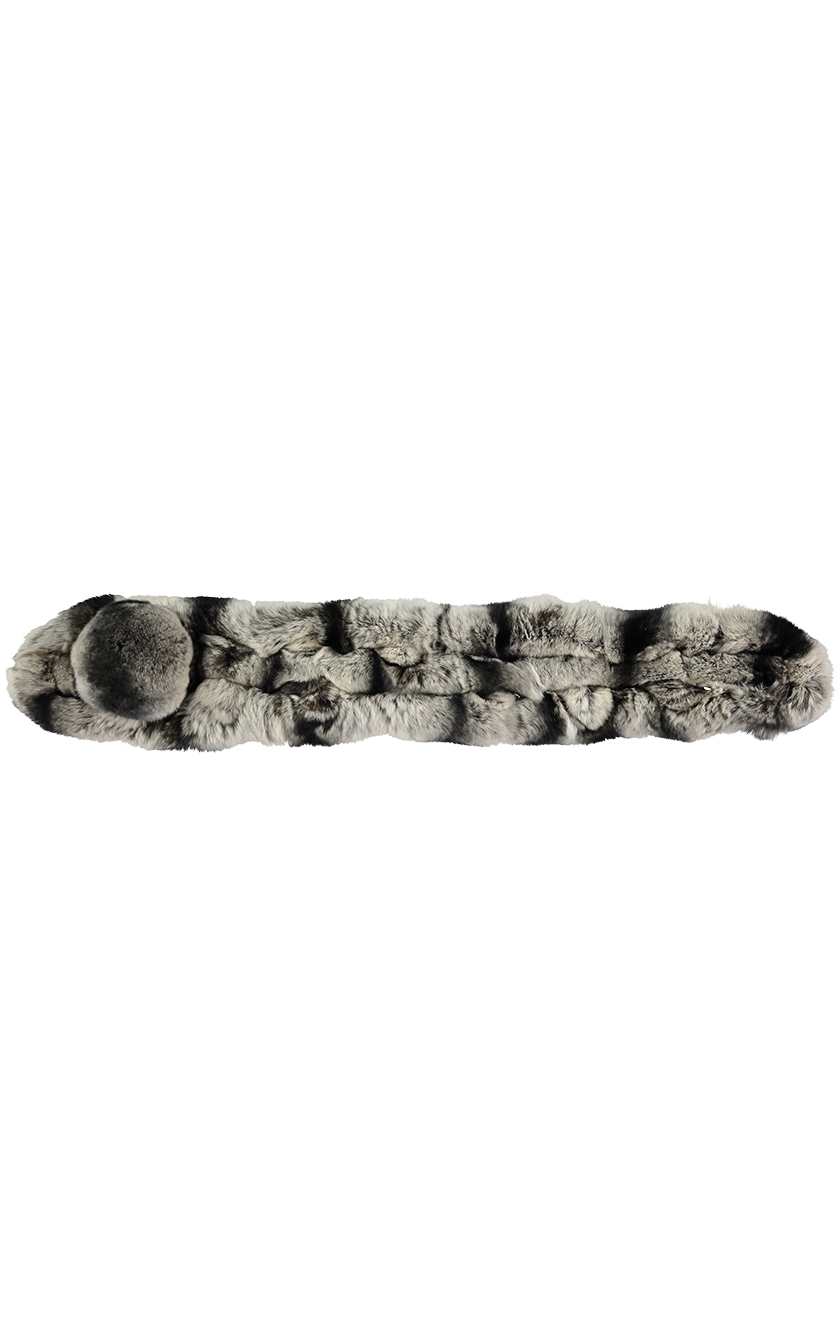 Grey Rabbit Fur Collar.1 jpg