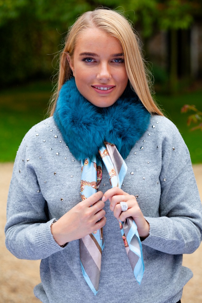 TURQUOISE SCARF