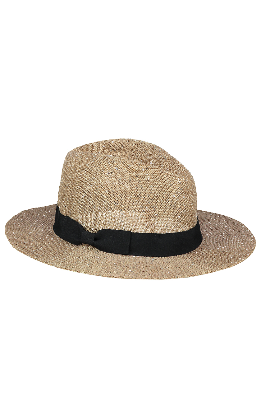 Gold Fedora Hat | Laurie & Jules