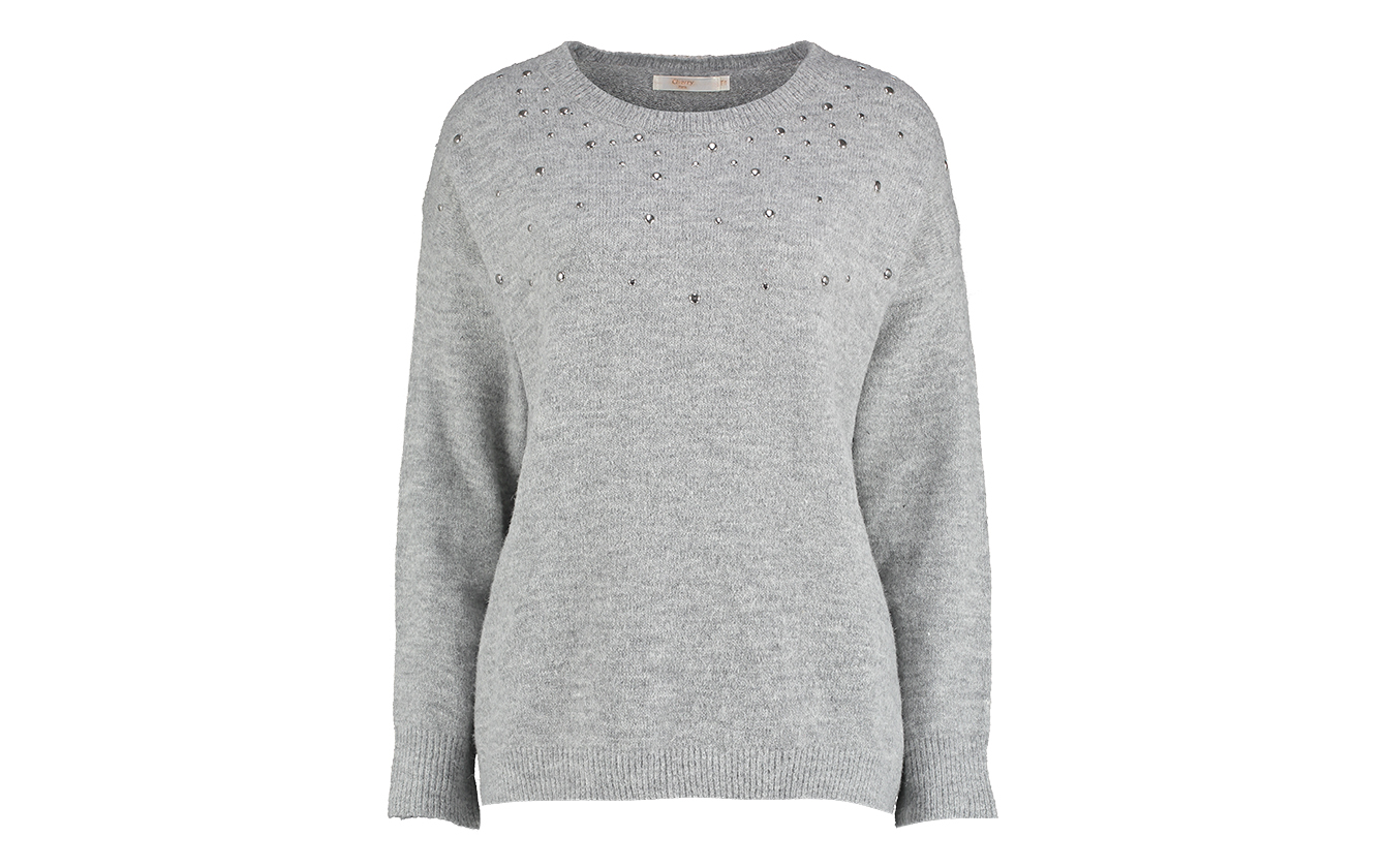 Grey Stud Sweater