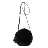 Black Fur Handbag