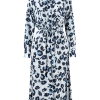 Blue leopard dress front re