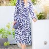 Issy blue leopard dress front lifestyle re