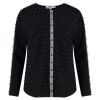 Black & Silver Star Sweater Front