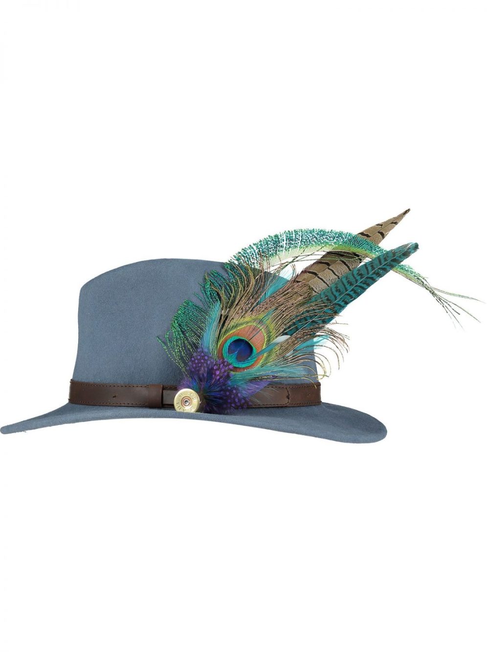 Large Peacock Feather Pin and Hat 1