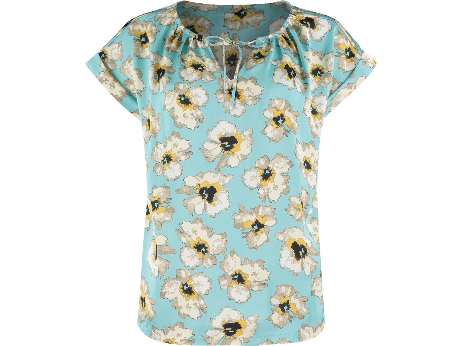 Turquoise Floral Top F3