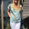 Turquoise Floral Top Lifestyle 2