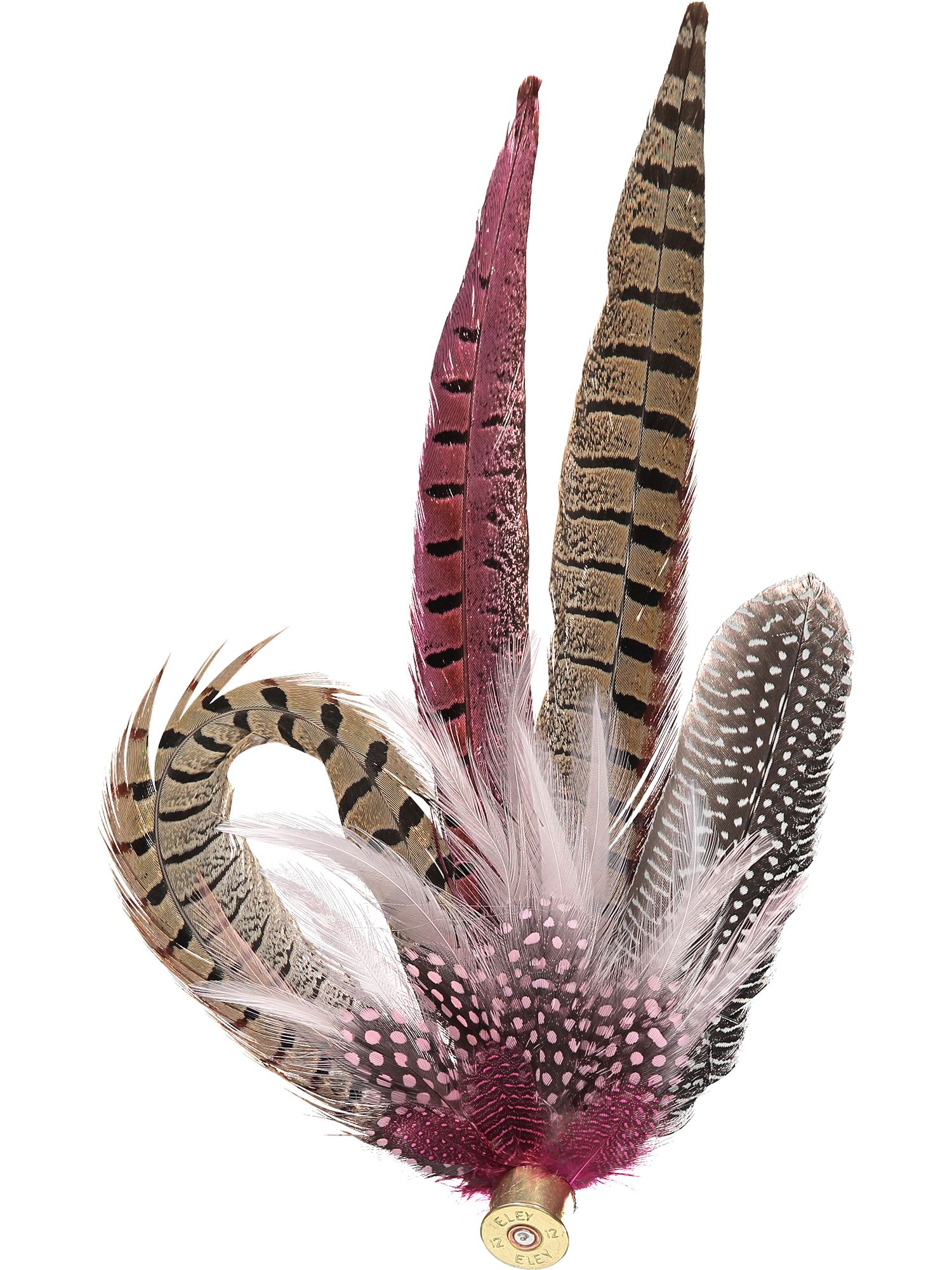 Extra Large Pink Feather Hat Pin, Laurie & Jules exclusive, UK handmade