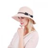 Pink straw hat front