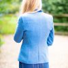Amora Blue Tweed Jacket Back
