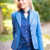 Amora Blue Tweed Jacket Front