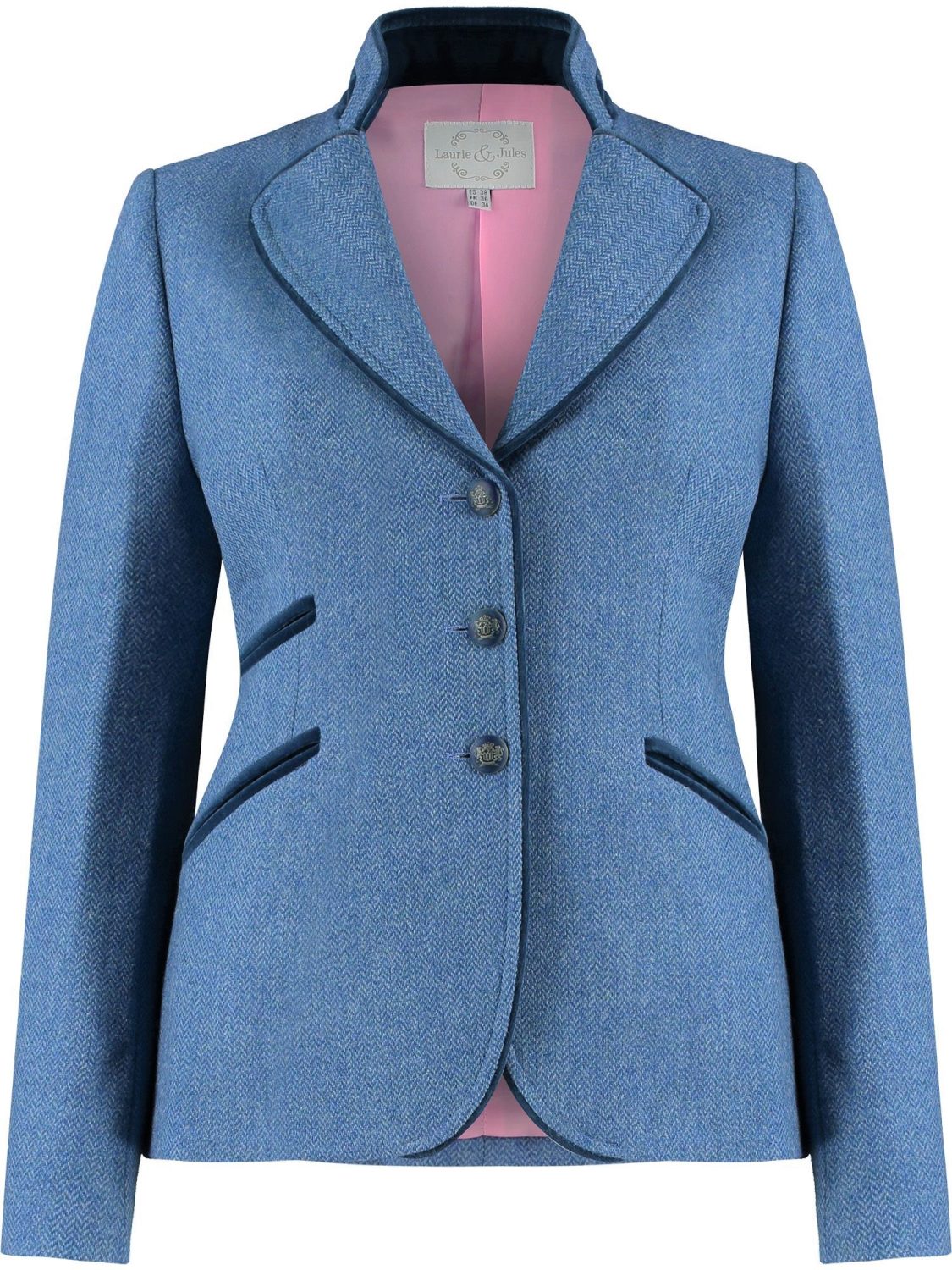 Amora Blue Tweed Jacket m