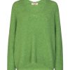 Thora V-neck Knit Forest Green re