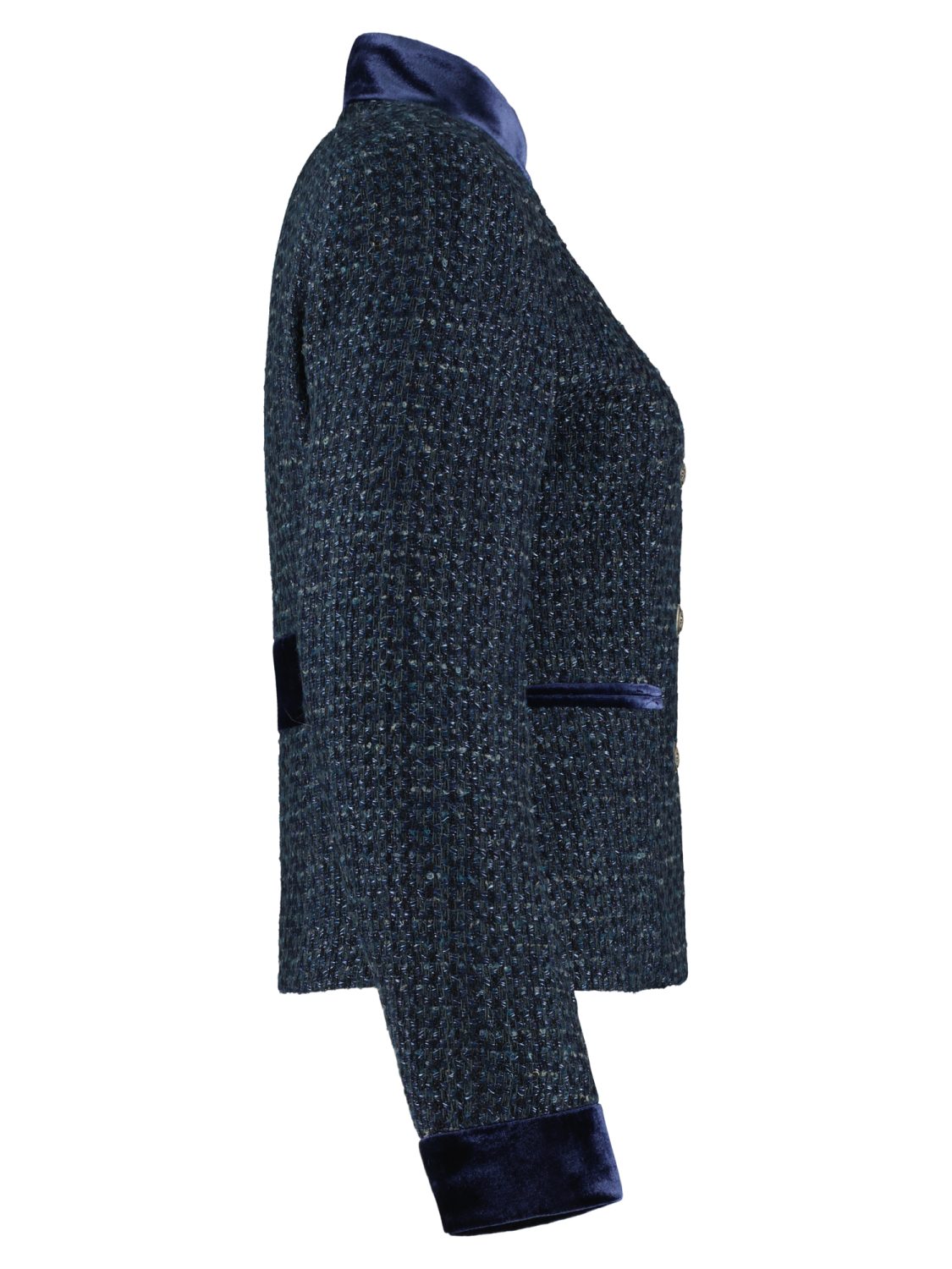 Blue Tweed Jacket_side