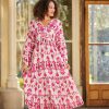 Raspberry Print Dress 12