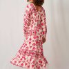Raspberry Print Dress 3a
