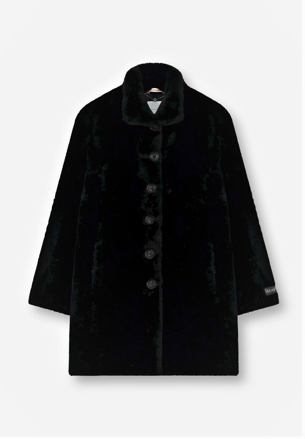 Black Faux Fur Teddy Coat Laurie & Jules