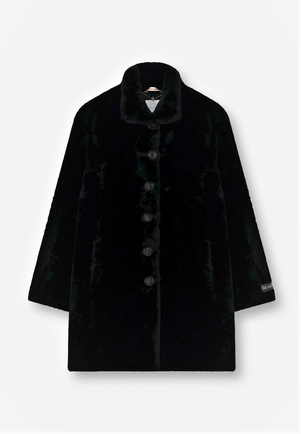 Black Faux Fur Coat 5