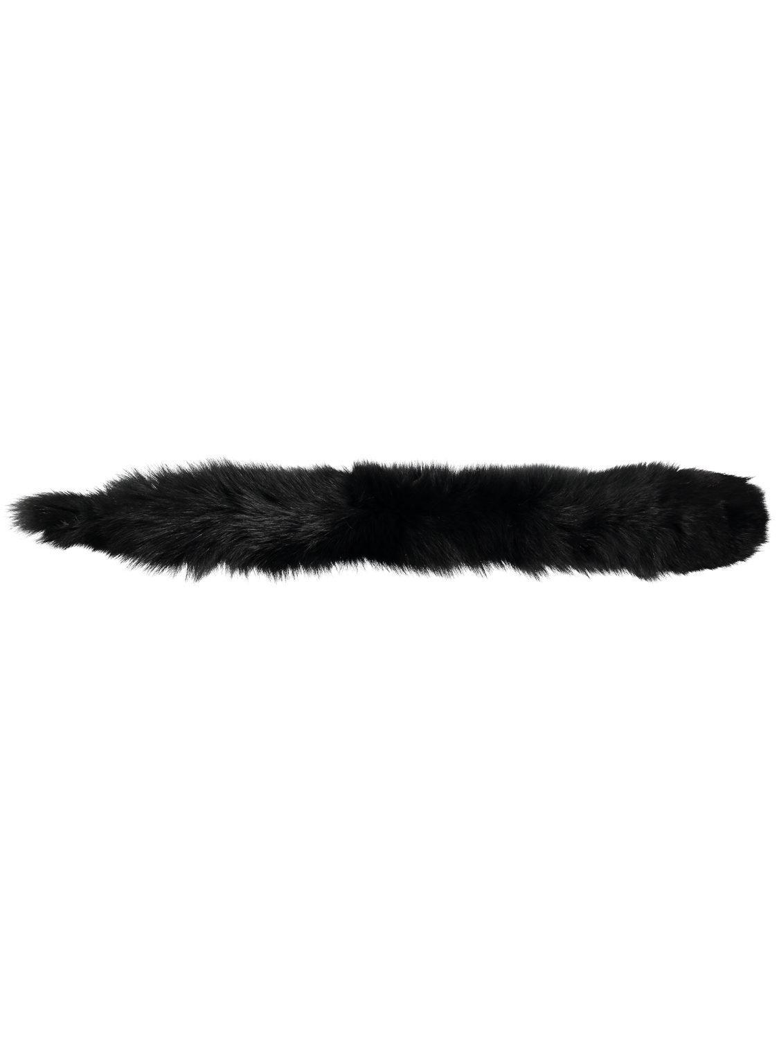 Black Fur Collar Medium