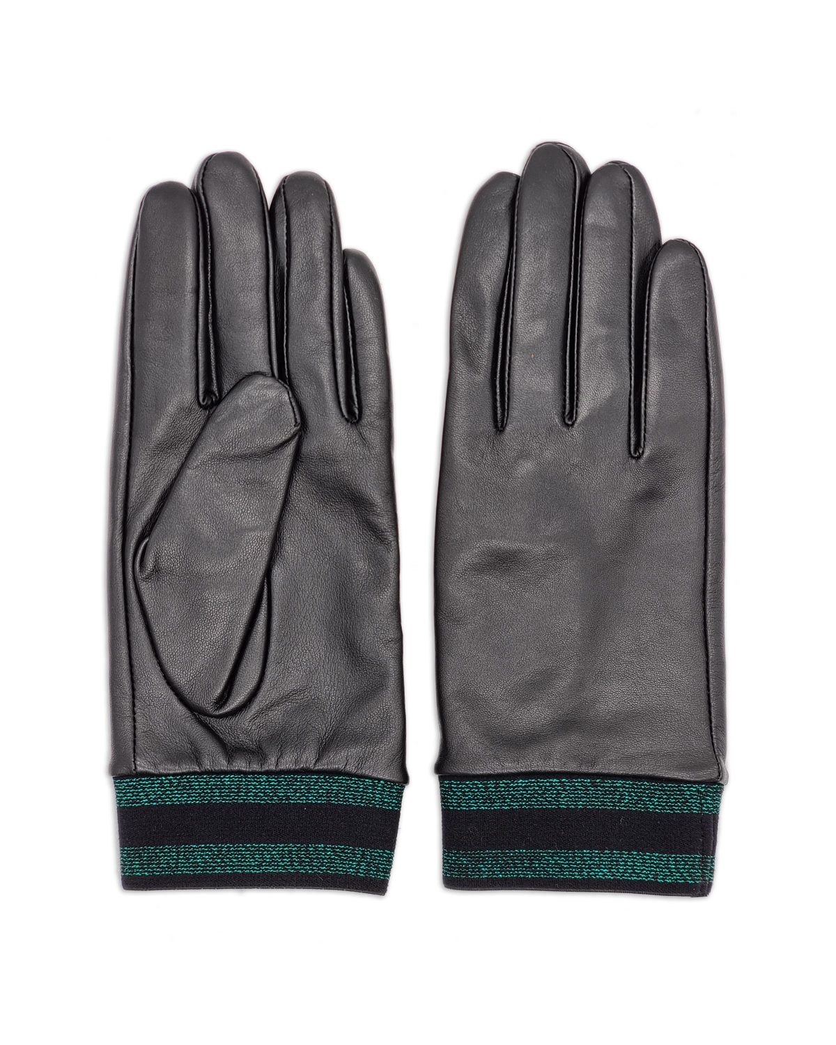 Black and Green Gloves