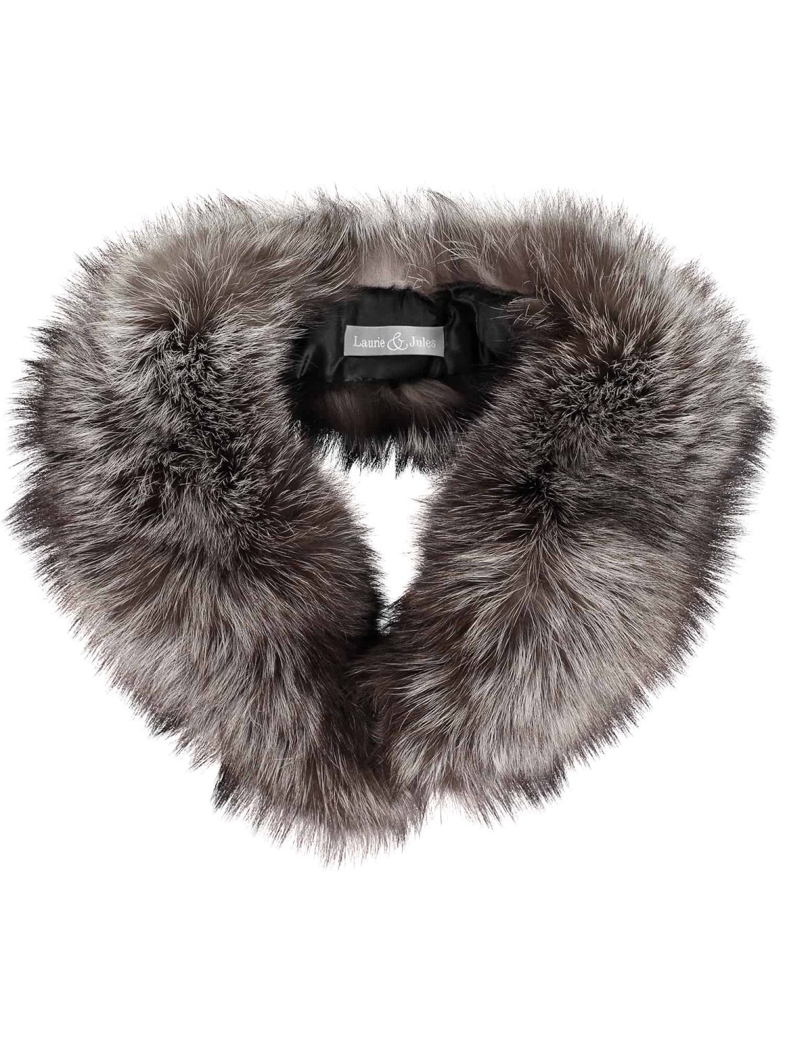 Silver Fox Fur Collar Large i