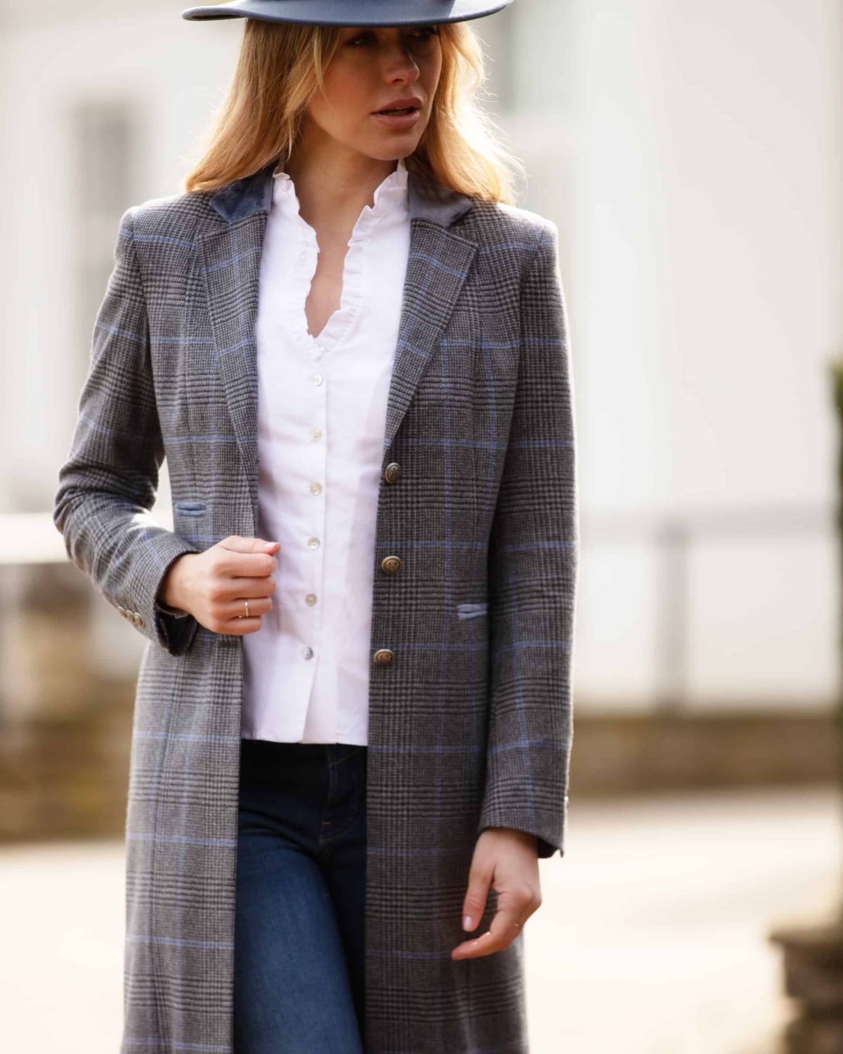 Aimee Grey Cashmere Coat & Chloe Blouse 2_1