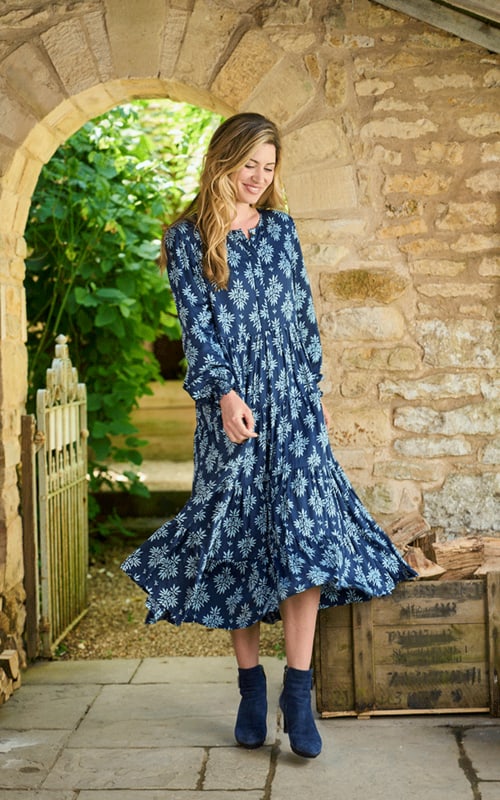Blue Print Dress 2i