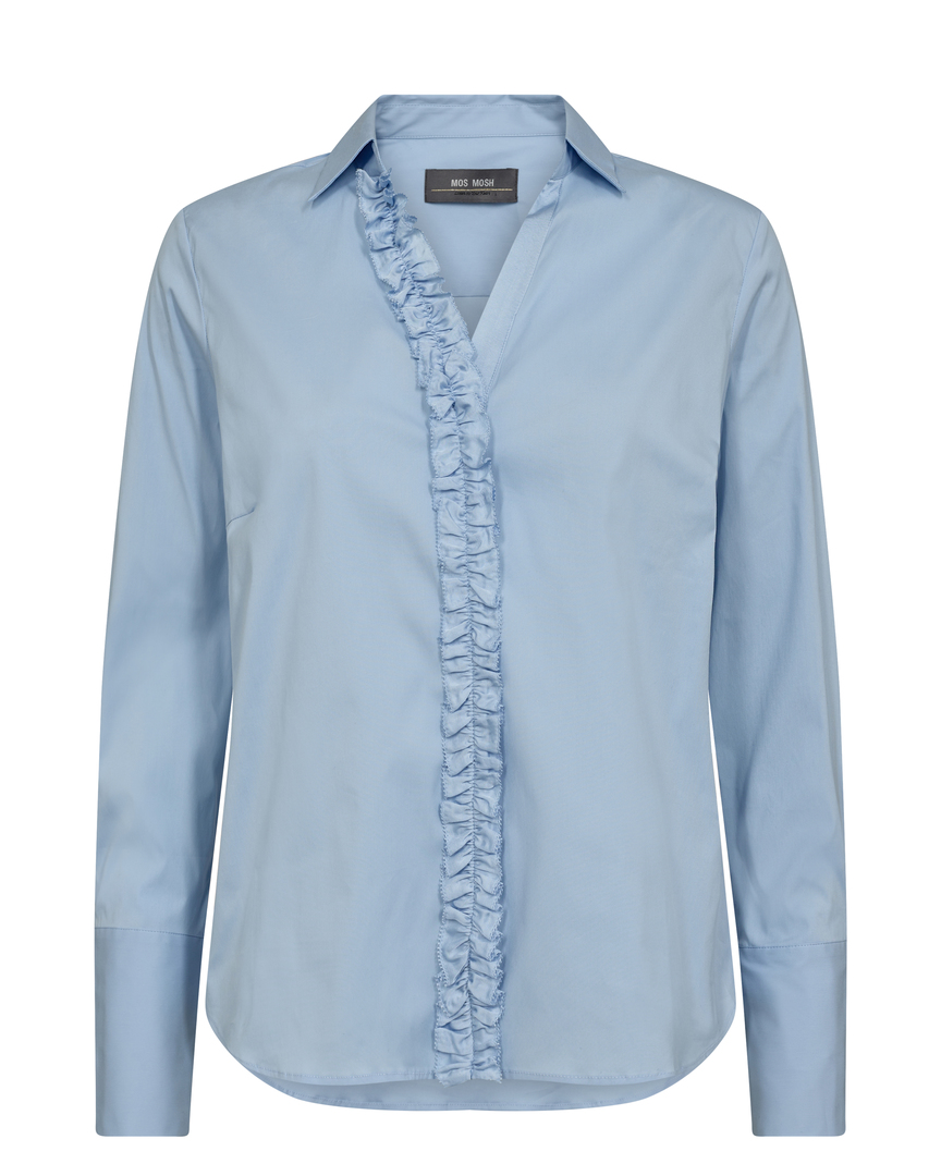 Sybel Satin Shirt Cashmere Blue 11