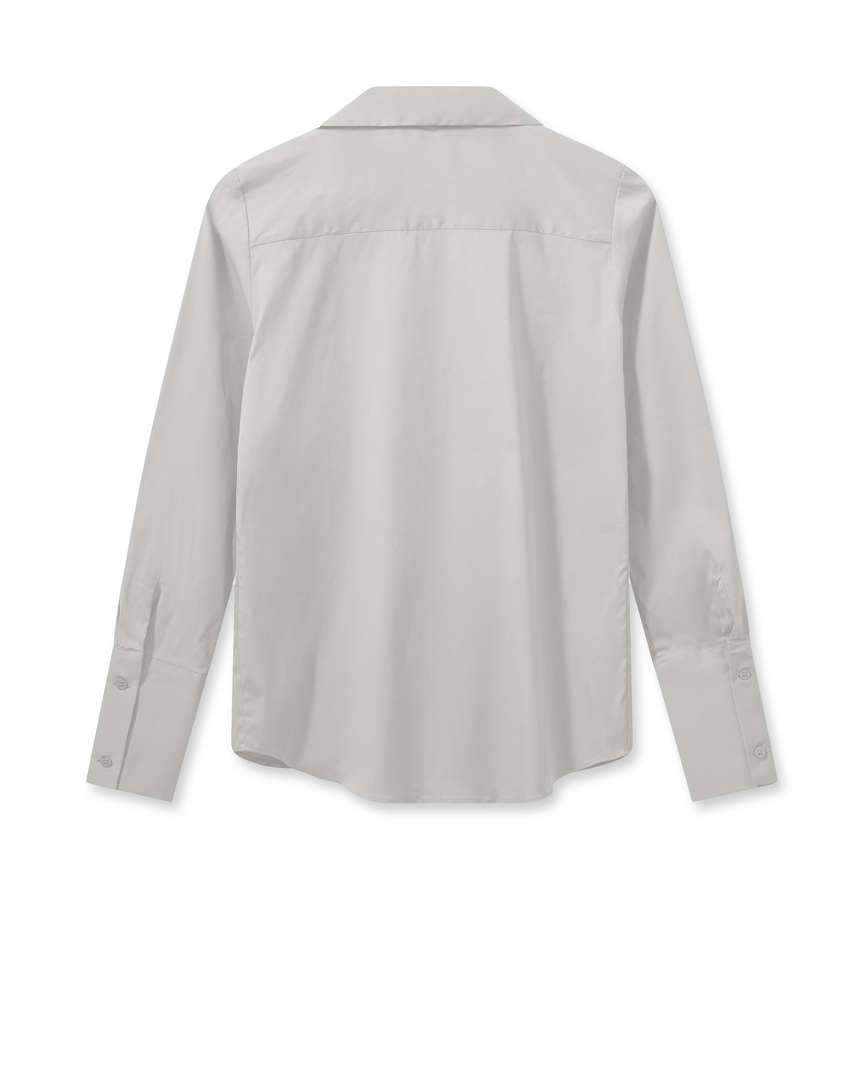 Sybel Satin Shirt White B