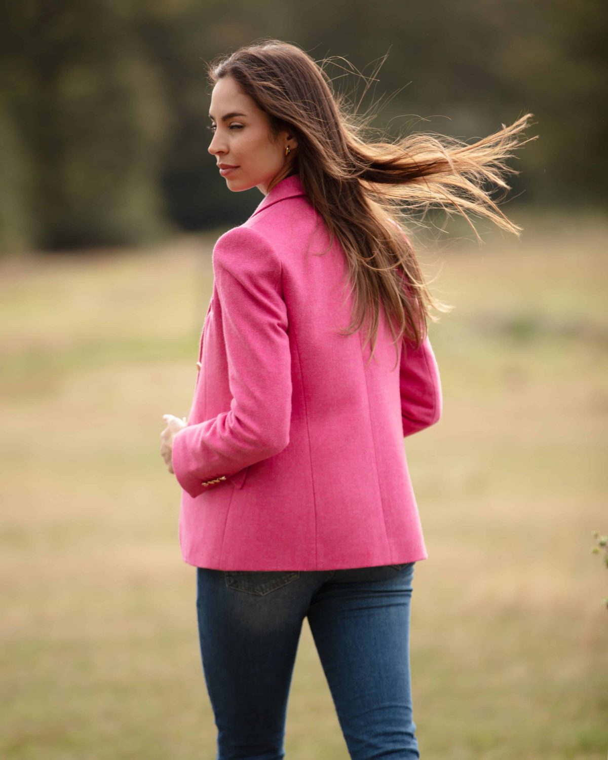 Claudie Pink Tweed Jacket 5