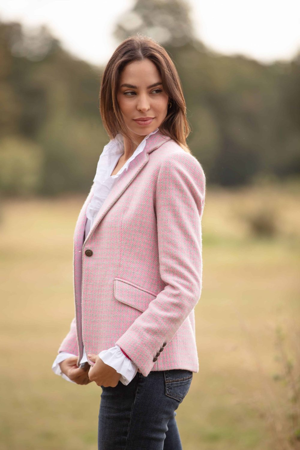 Dania Pink Check Jacket 10