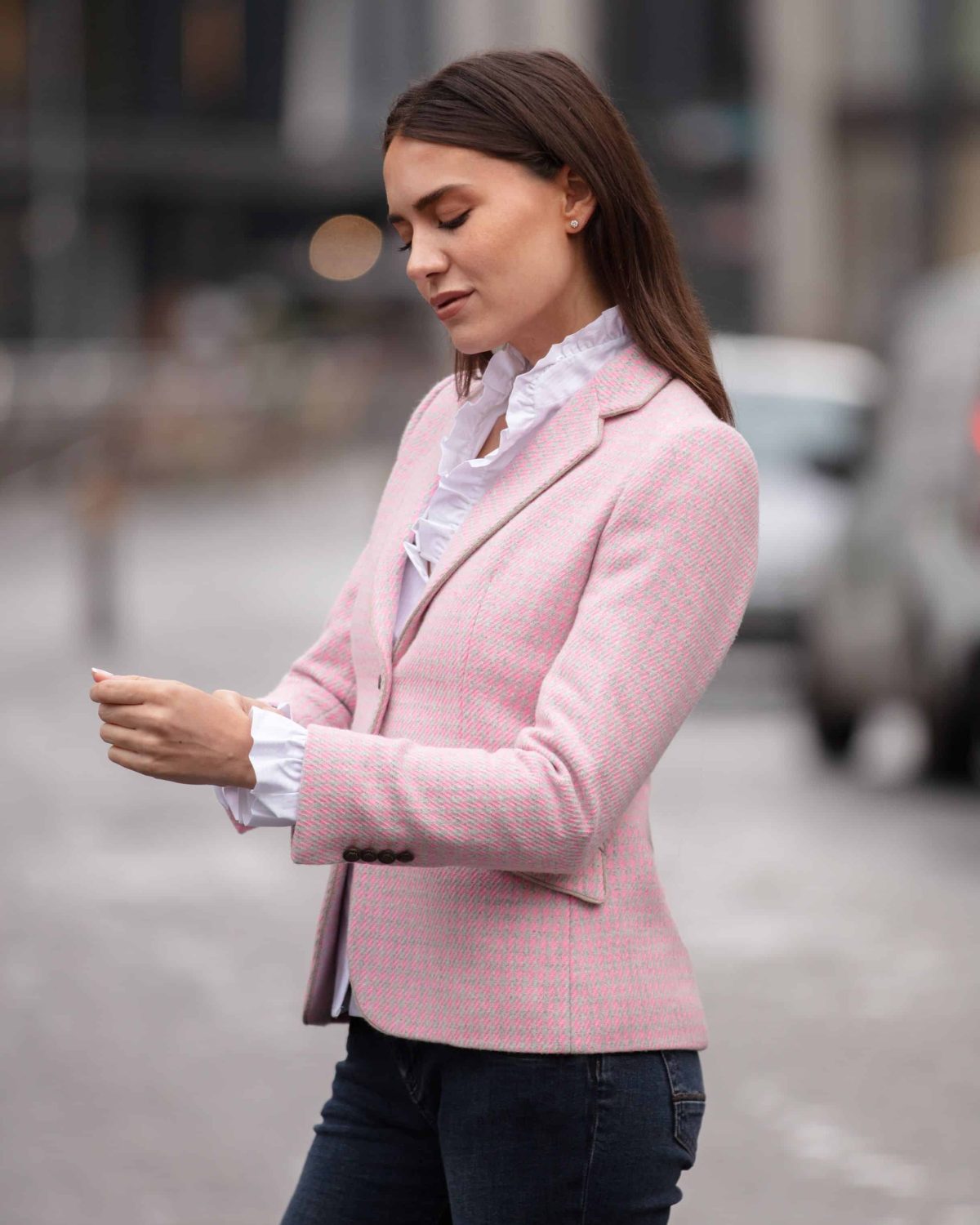 Dania Pink Check Jacket 11