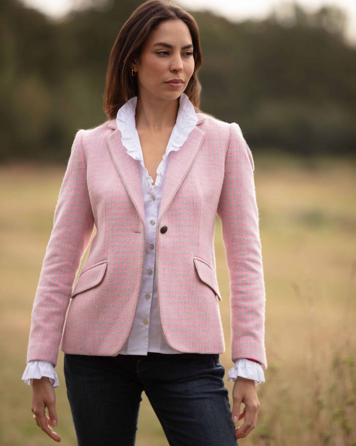 Dania Pink Check Jacket 9