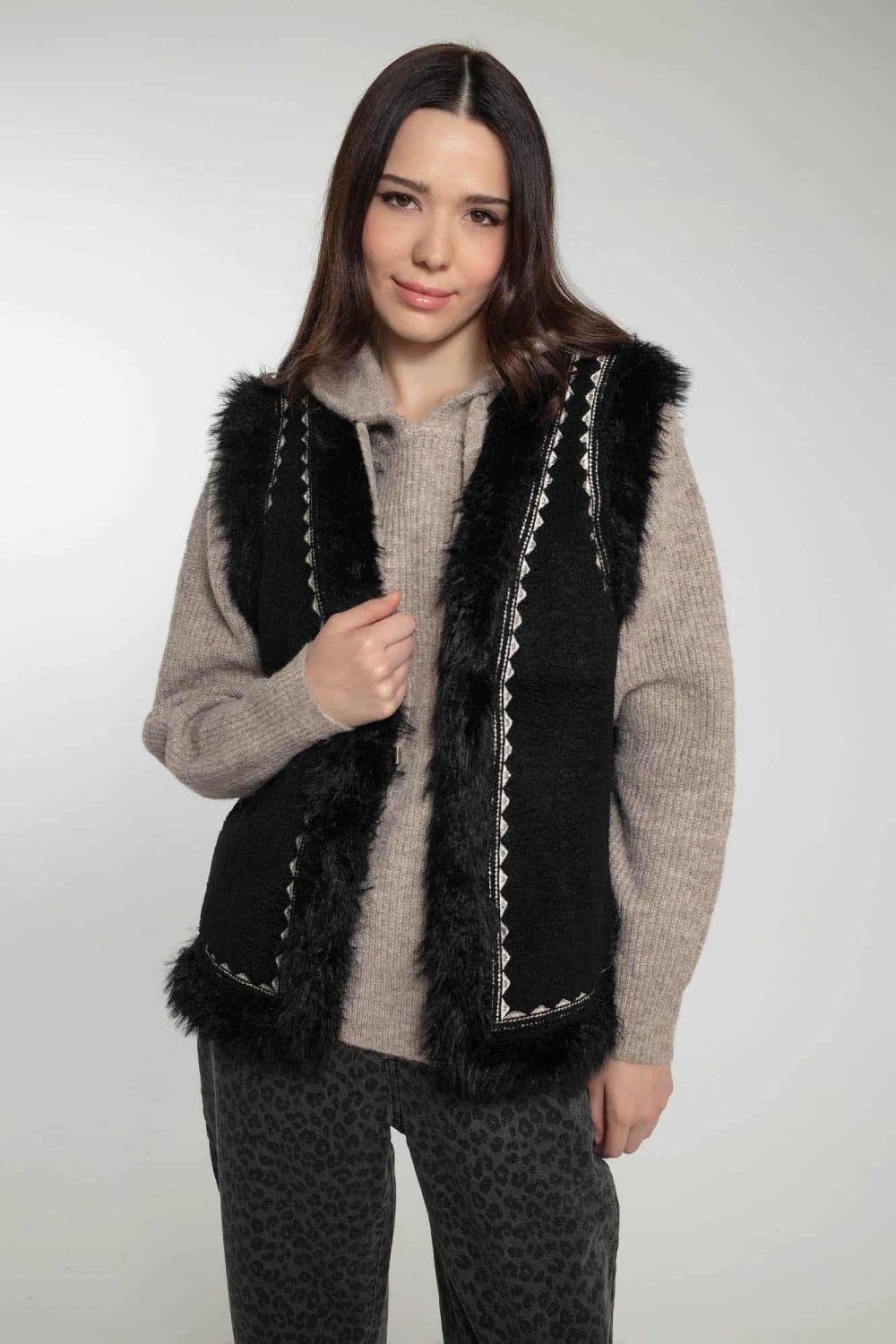 Dannika Black Gilet