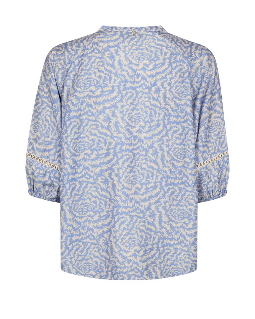 MMAleyna Saku Blouse Blue Ecru i
