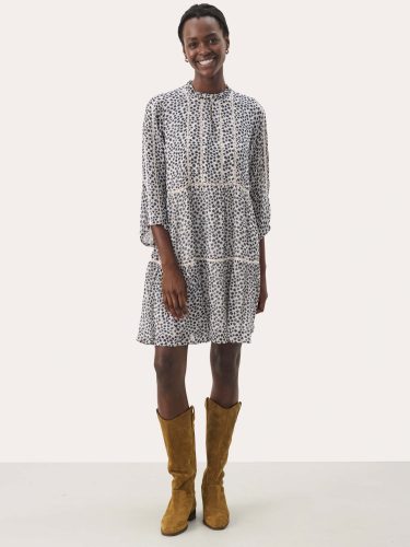 Nibi Navy Print Dress