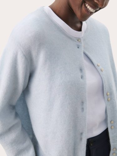 Pale Blue Knit Cardigan