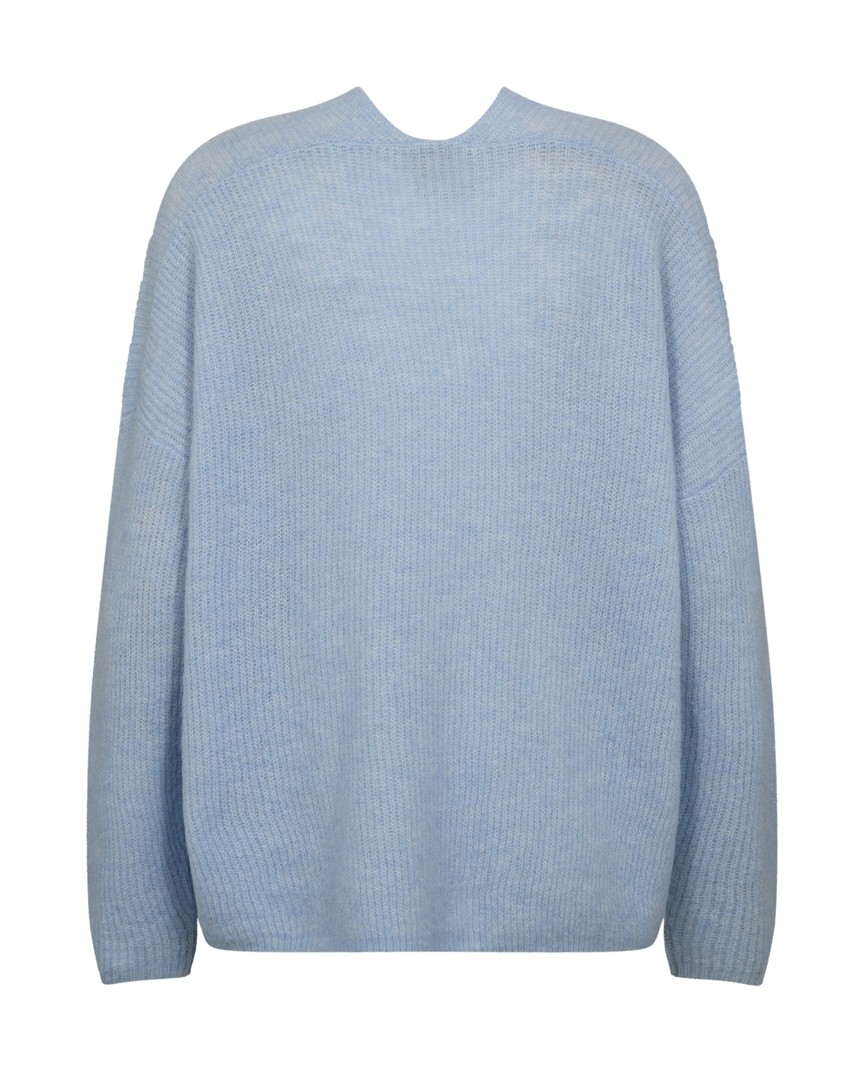 MMThora V-Neck Knit Cashmere Blue i