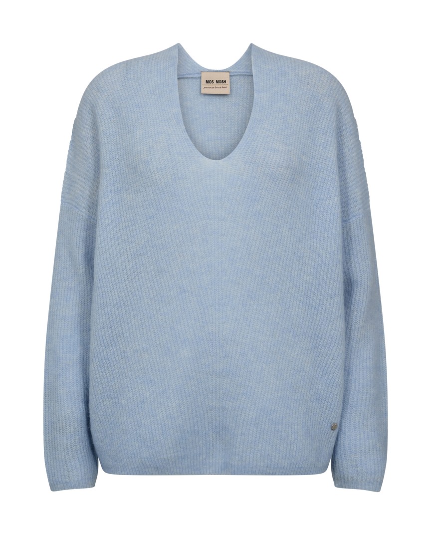 MMThora V-Neck Knit Cashmere Blue
