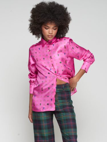 Pink Mariela Silk Shirt