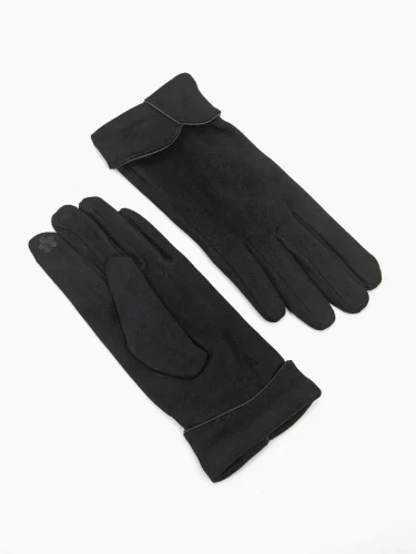 Black Suedette Gloves