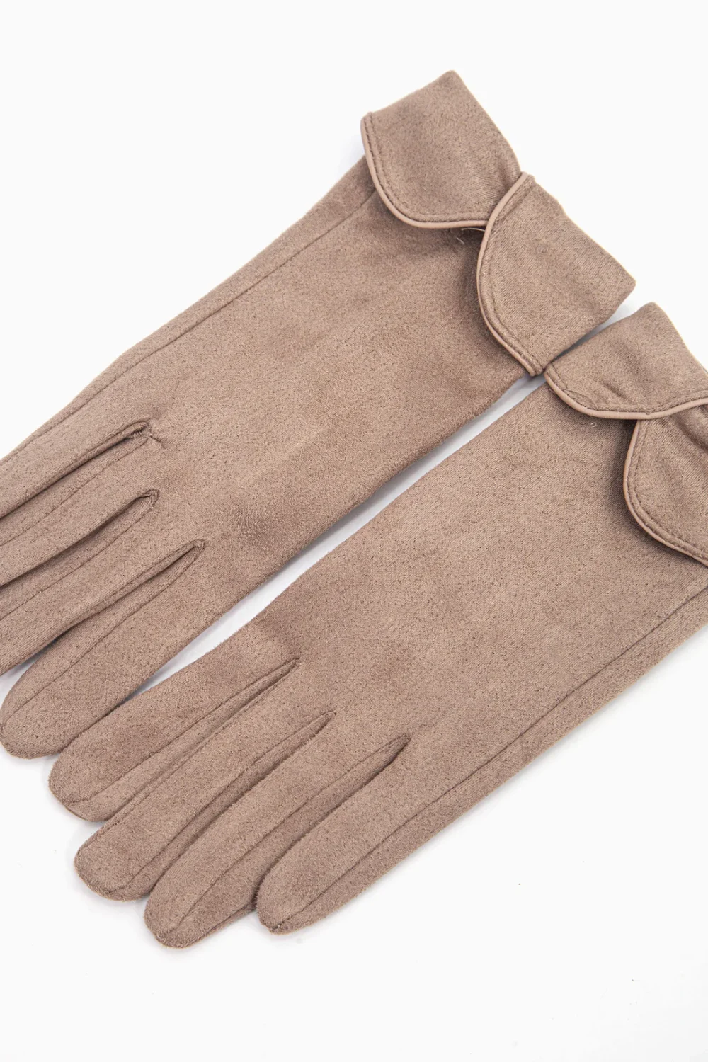 Camel Suedette Gloves 3