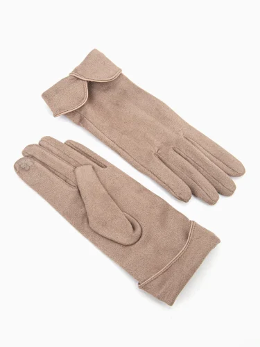 Camel Suedette Gloves