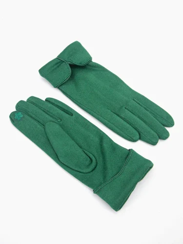 Green Suedette Gloves