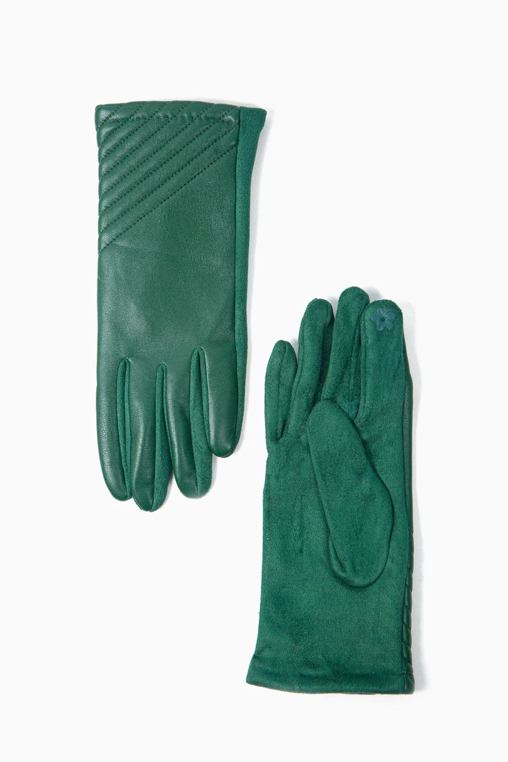 Green Diagonal Gloves 1