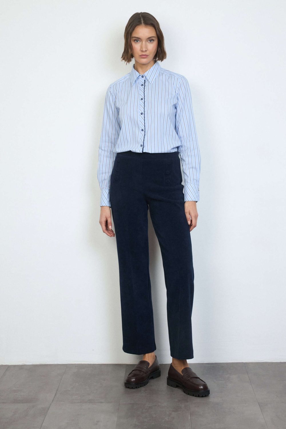 Navy Corduroy Pants