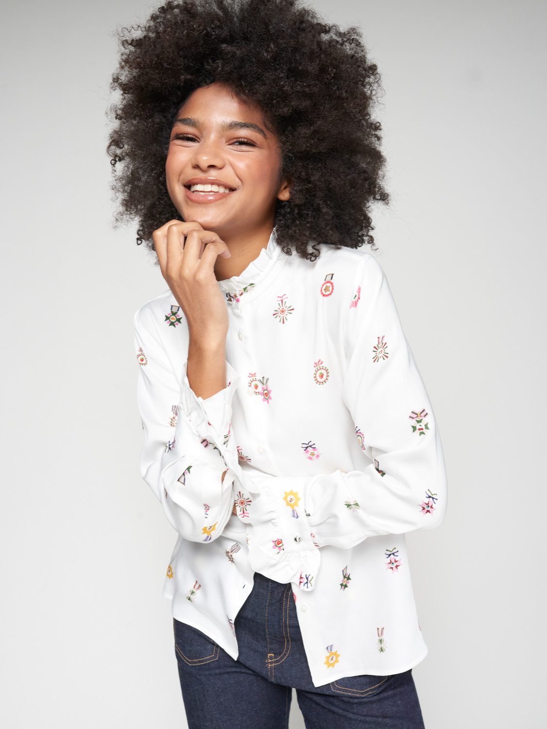 Vilagallo Cream Blouse 1