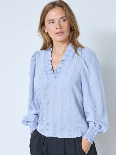 Kesicc Pale Blue Cocouture V Blouse